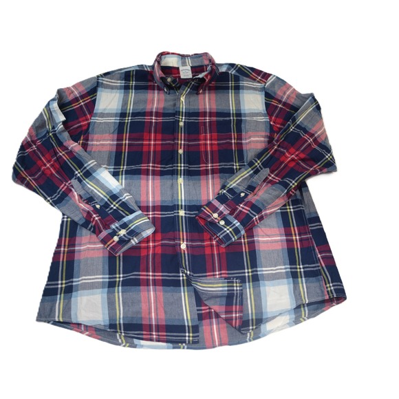 Brooks Brothers Other - Brooks Brothers Mens XL Slim Fit Plaid Button Down Original Polo Shirt Cotton
